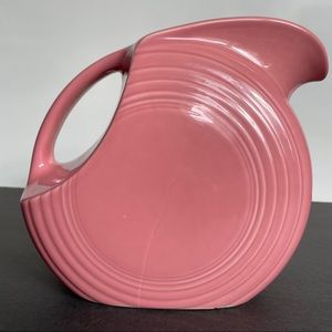 FIESTA Ware Retired Rose Large Disk Pitcher